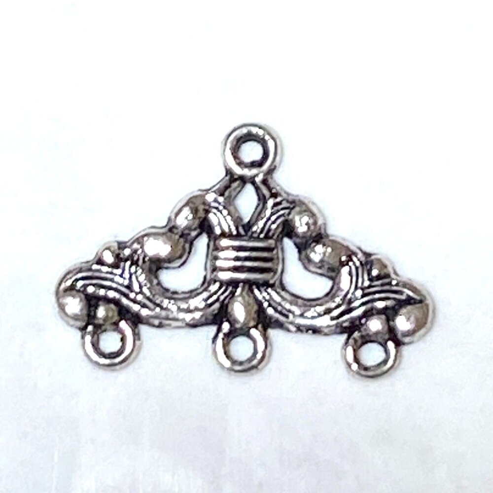 3/10$, 3 to 1 Silver Color Connector for Jewelry Making, DIY Projects